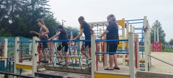 Работа игровых площадок для активного отдыха дете 