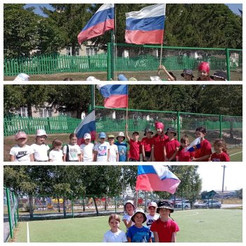 Члены РДШ отмечают День Государственного флага